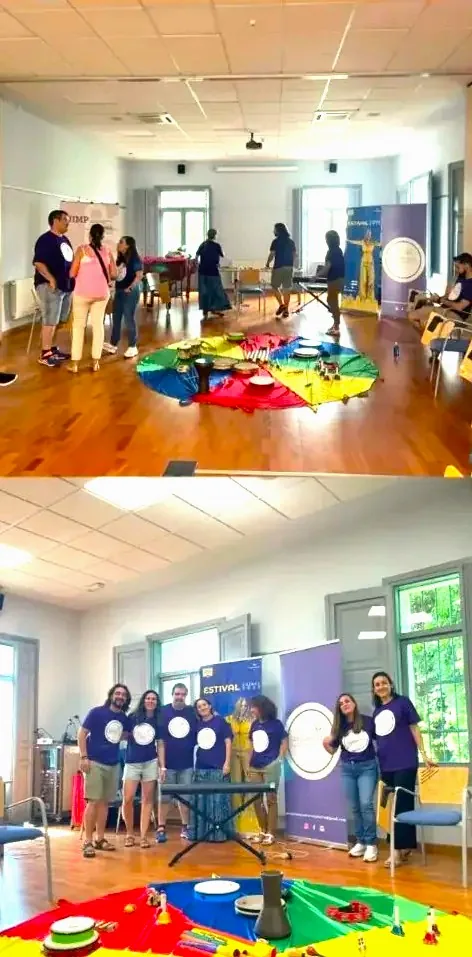 Socios de APROMT-CLM en una jornada de formación y convivencia sobre musicoterapia en Castilla-La Mancha.